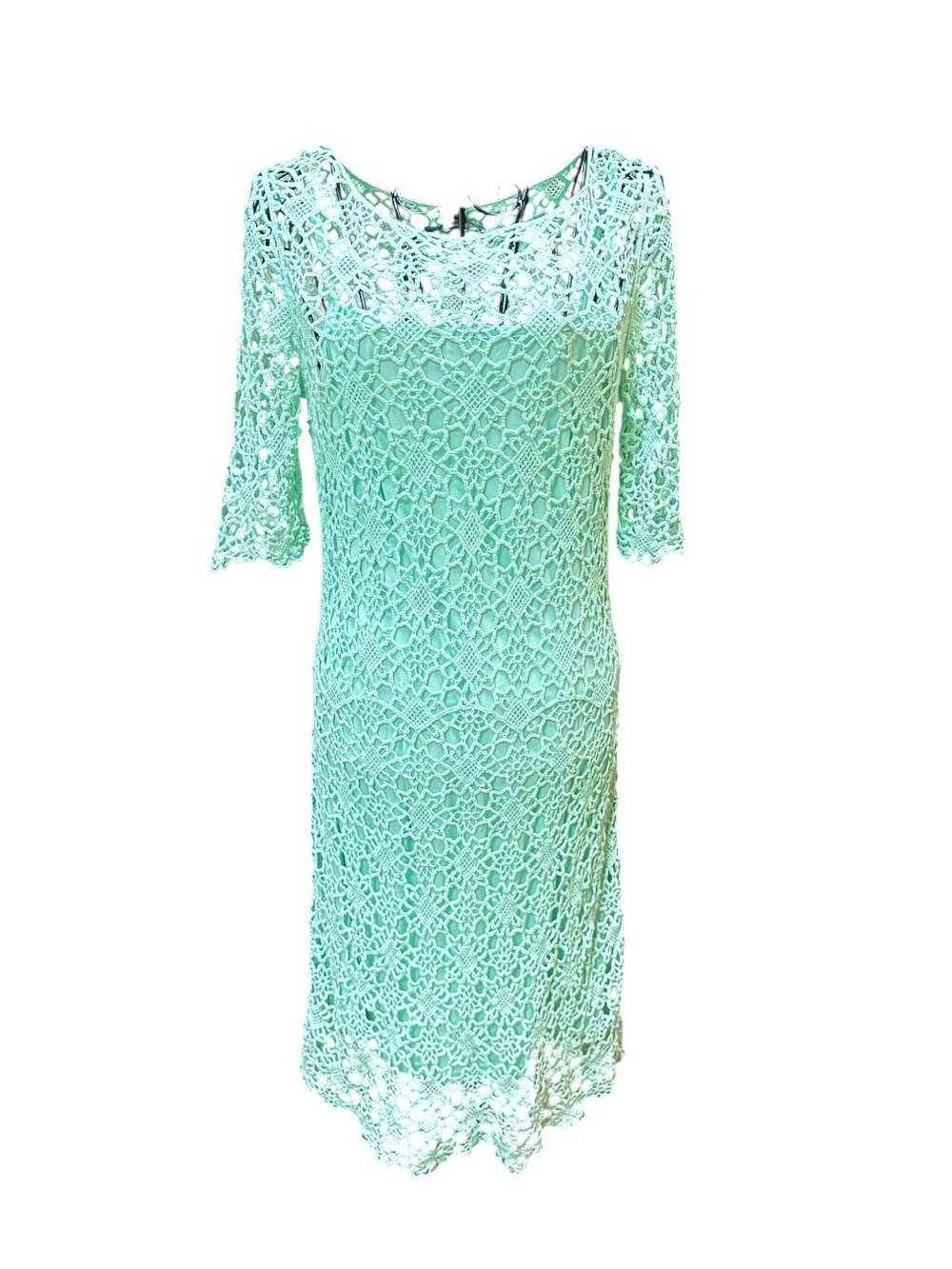 Lauren Ralph Lauren Lace Sheath Dress in Lime Green